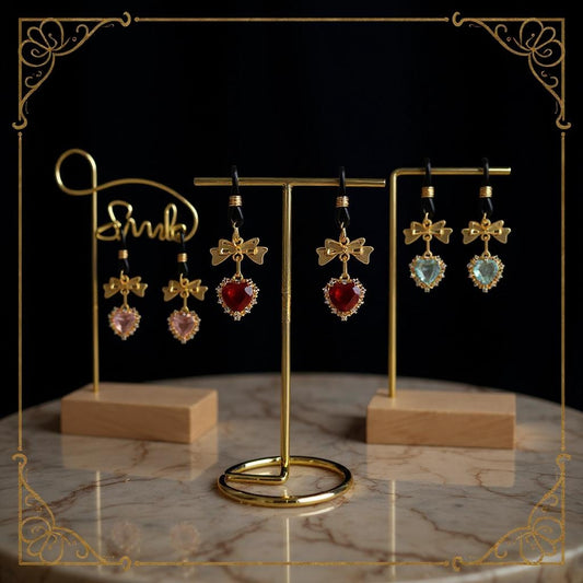 Bow Heart Nipple Clips